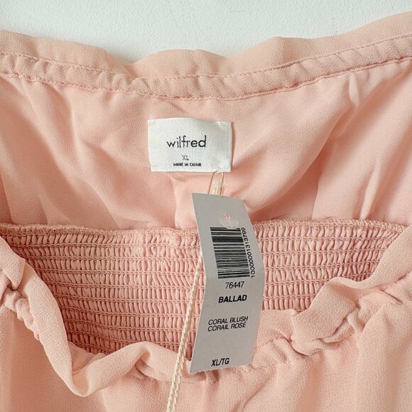 Aritzia Wilfred Ballad Camisole Top Chiffon Coral Blush NWT Size XL - Picture 6 of 7